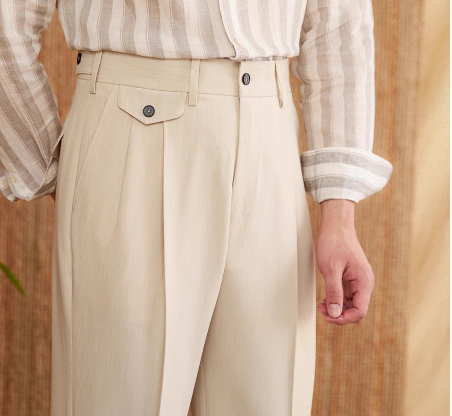 Italian Gentry High Waist Straight Pants