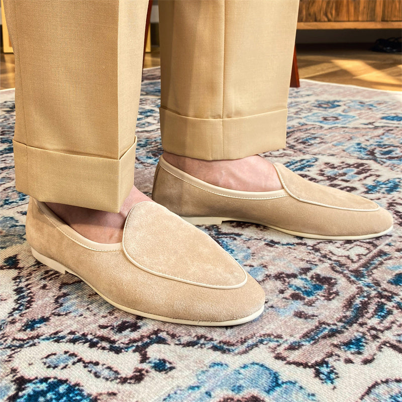 Men's Casual Retro Leather Slip On Shoes | Aimiliuz