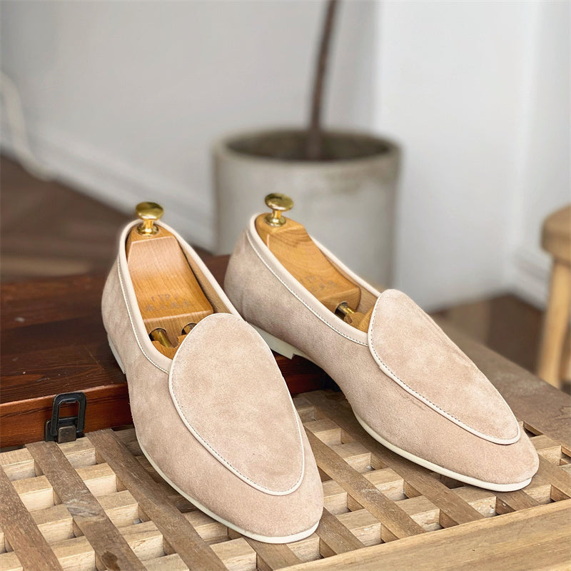 Men's Casual Retro Leather Slip On Shoes | Aimiliuz