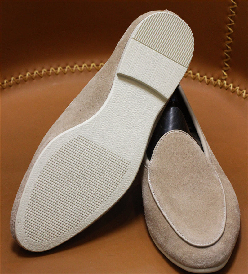 Men's Casual Retro Leather Slip On Shoes | Aimiliuz