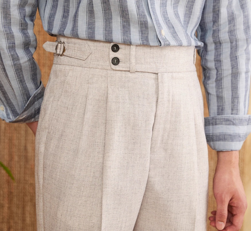 Men's Gentry Casual High-waisted Trousers