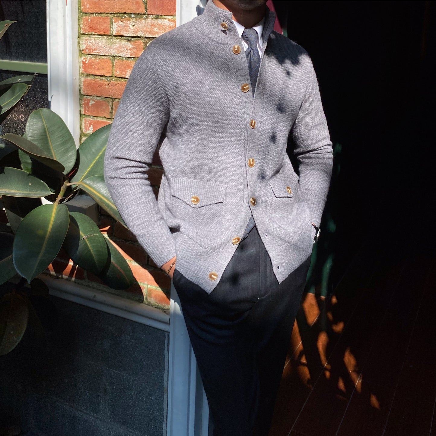 Warm Single Breasted Knitted Cardigan Jacket For Men | Aimiliuz