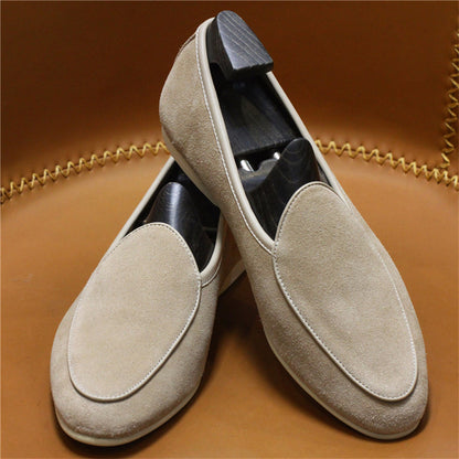 Men's Casual Retro Leather Slip On Shoes | Aimiliuz