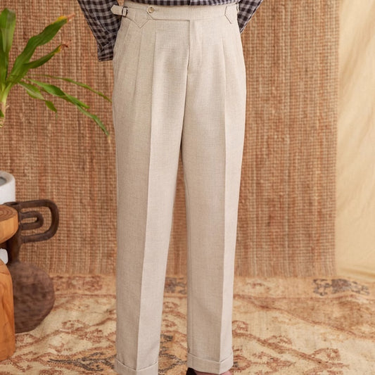 Naples Suit Pants Business Commute Slim-fitting Iron-free Trousers