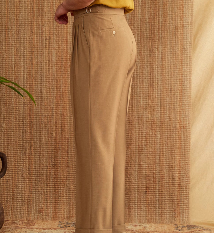 Men's Italian Naples High Waist Suit Pants