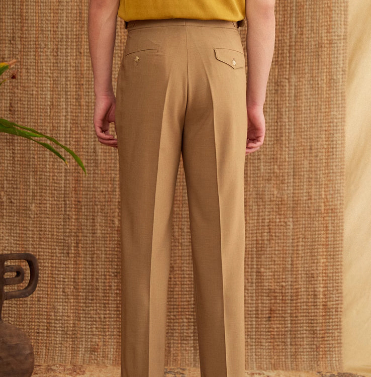 Men's Italian Naples High Waist Suit Pants