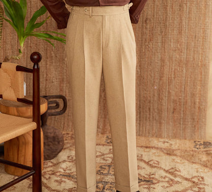 Men's Commuter's All-matching Naples High Waist Straight Casual Pants