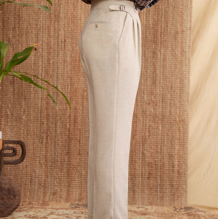 Naples Suit Pants Business Commute Slim-fitting Iron-free Trousers