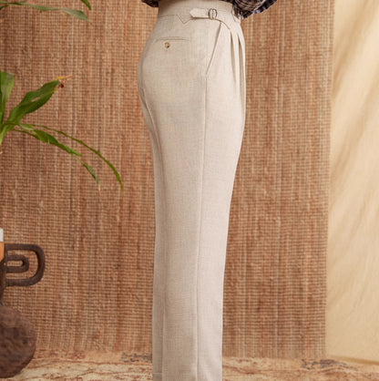 Naples Suit Pants Business Commute Slim-fitting Iron-free Trousers