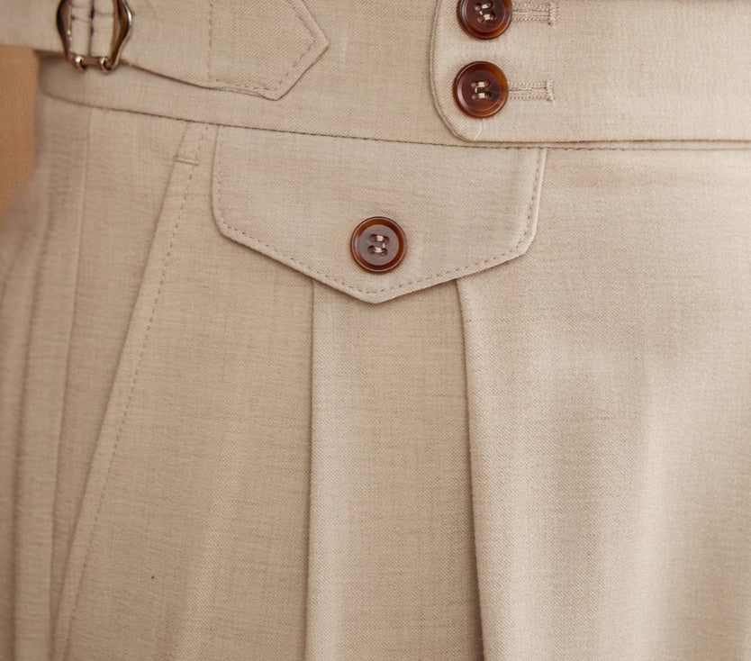 Men's Italian Naples High Waist Suit Pants