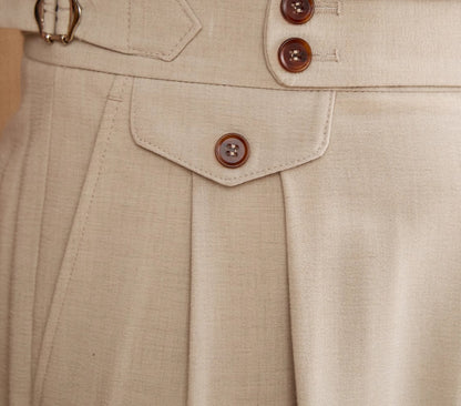 Men's Italian Naples High Waist Suit Pants