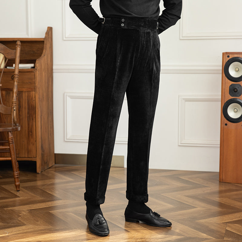 Pit Strip High-waisted Straight-leg With Casual Pants | Aimiliuz