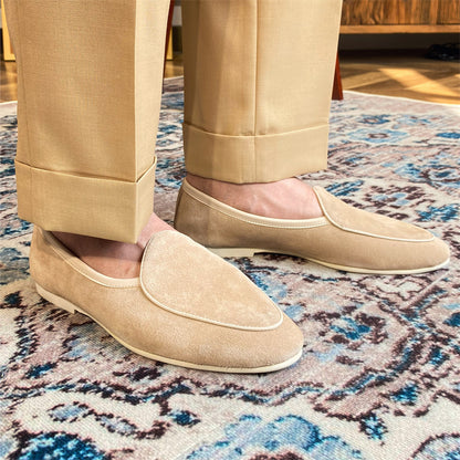 Men's Casual Retro Leather Slip On Shoes | Aimiliuz