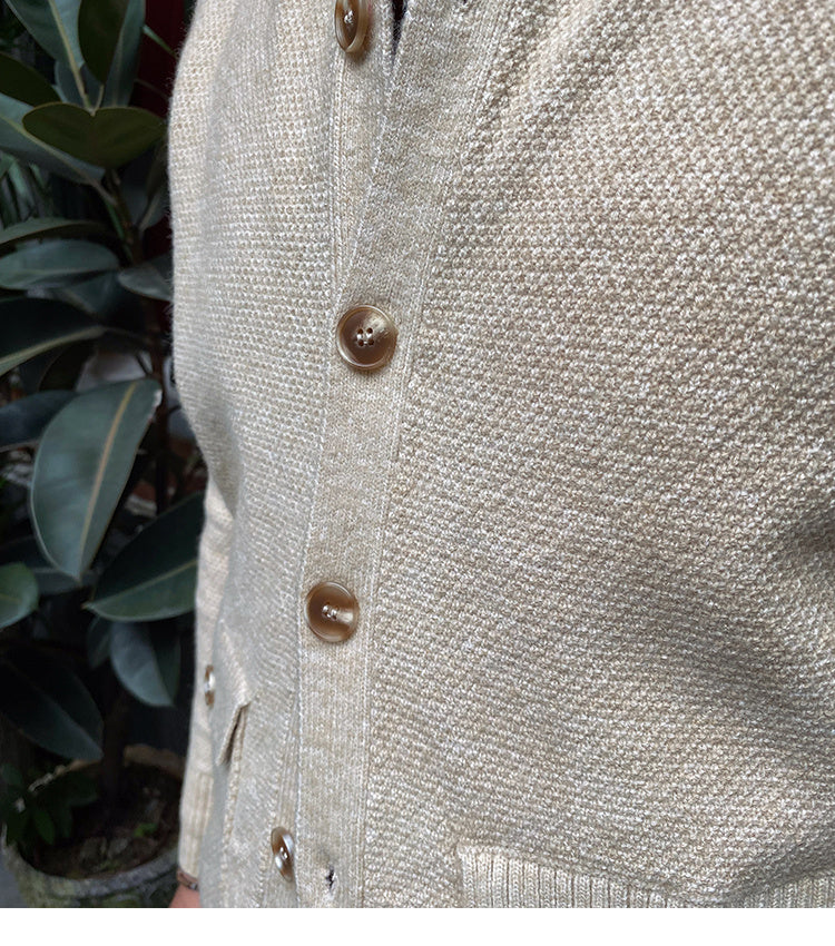 Warm Single Breasted Knitted Cardigan Jacket For Men | Aimiliuz