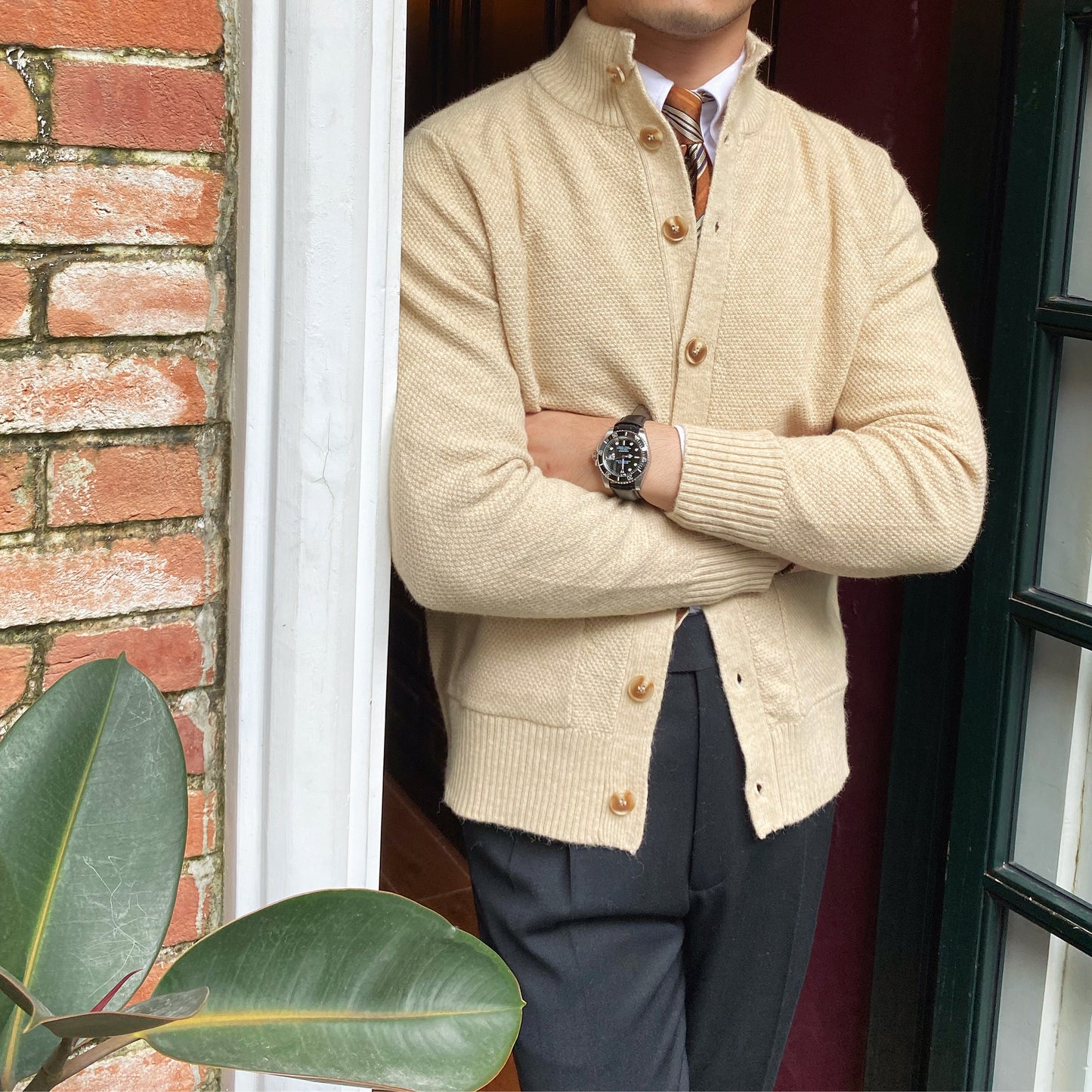 Warm Single Breasted Knitted Cardigan Jacket For Men | Aimiliuz