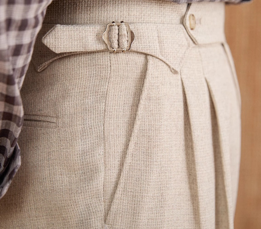 Naples Suit Pants Business Commute Slim-fitting Iron-free Trousers
