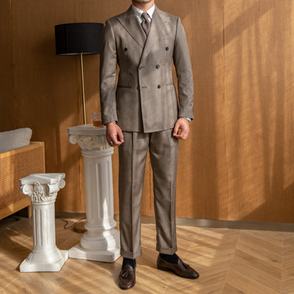 Retro Elegant Double-breasted Suit | Aimiliuz