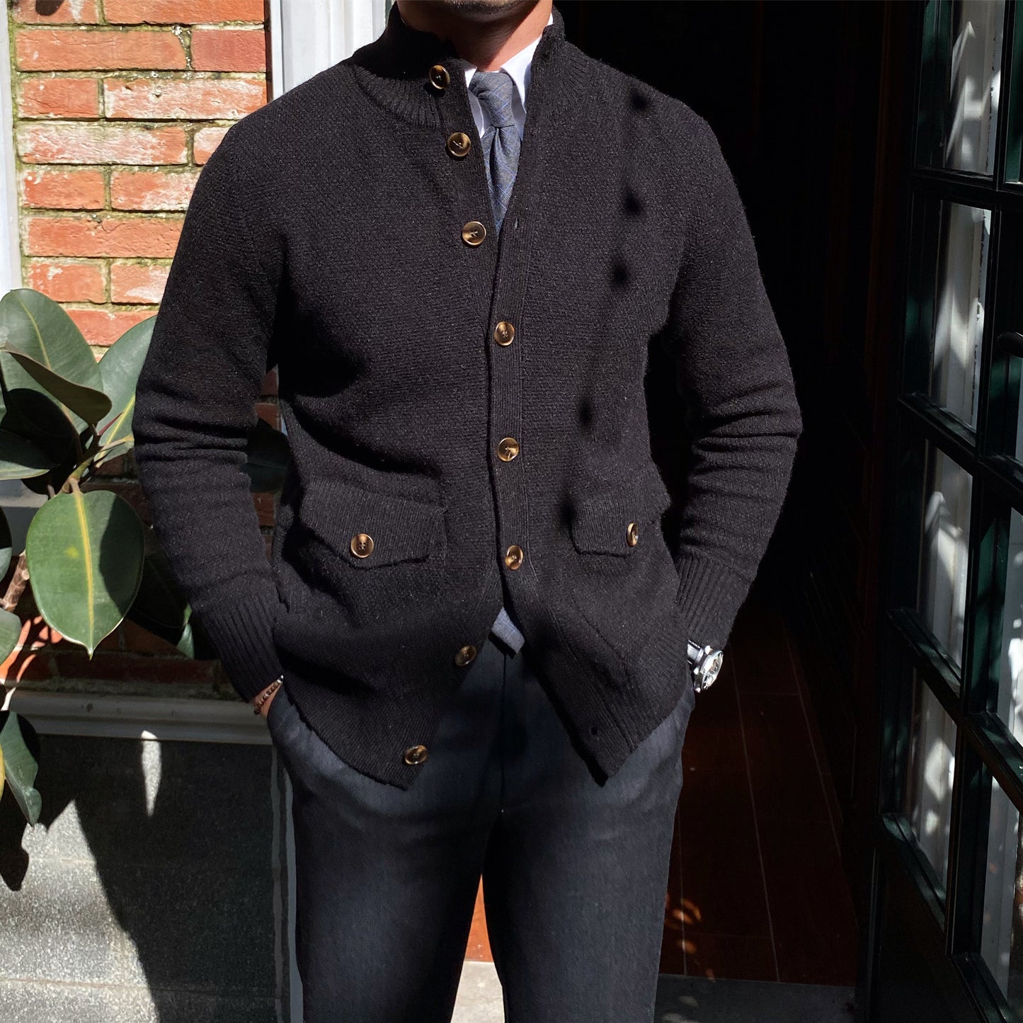 Warm Single Breasted Knitted Cardigan Jacket For Men | Aimiliuz
