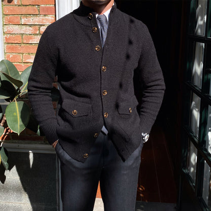 Warm Single Breasted Knitted Cardigan Jacket For Men | Aimiliuz