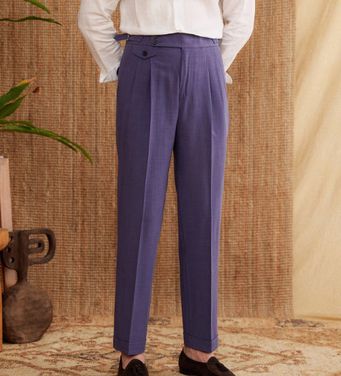 Men's Italian Naples High Waist Suit Pants