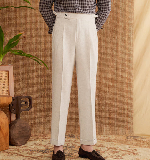 Men's Commuter's All-matching Naples High Waist Straight Casual Pants