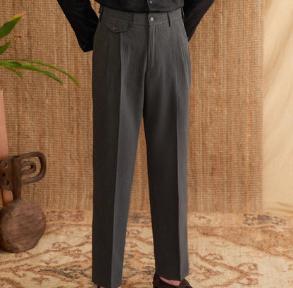 Italian Gentry High Waist Straight Pants